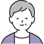 Elderly Woman Face SVG Icon